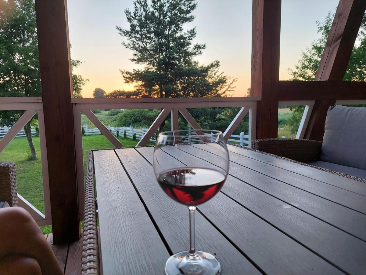 Greyowka Dom Kryty Strzecha W Gardna Park Villa Czysta Exteriör bild